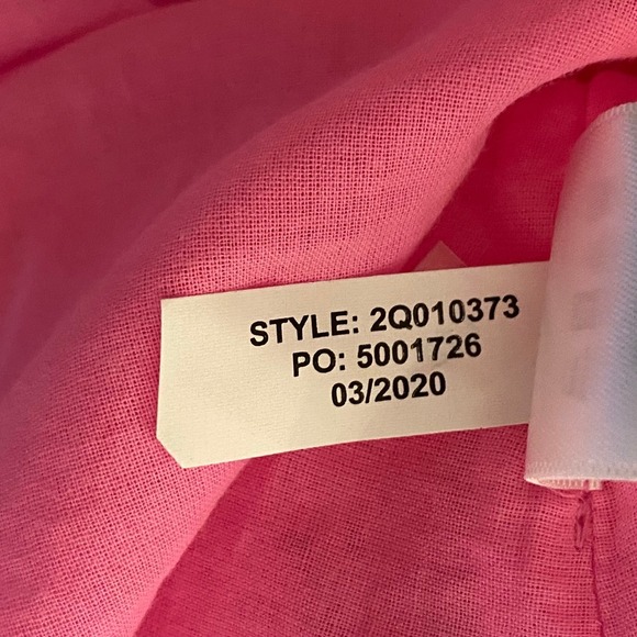 Vineyard Vines Allamanda Floral Eyelet Dress Pink Wave Size 2 Flutter Sleeve New - Picture 10 of 10